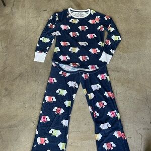 Vintage Velour Sheep Pajama Set